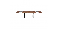 Grey Sheesham 64"-96'' Extendable Dining Table ZE-064-SG-L-15